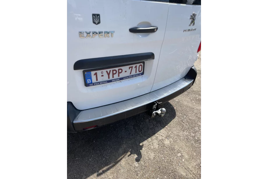 Peugeot Traveller 2017- гг. Накладка на задний бампер с загибом OmsaLine (нержавейка) Фото 13