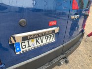 Накладка из нержавейки над номером фото 9