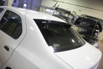 Renault Megane II 2004-2009 гг. Бленда на заднее стекло Sedan (ABS) фото 6