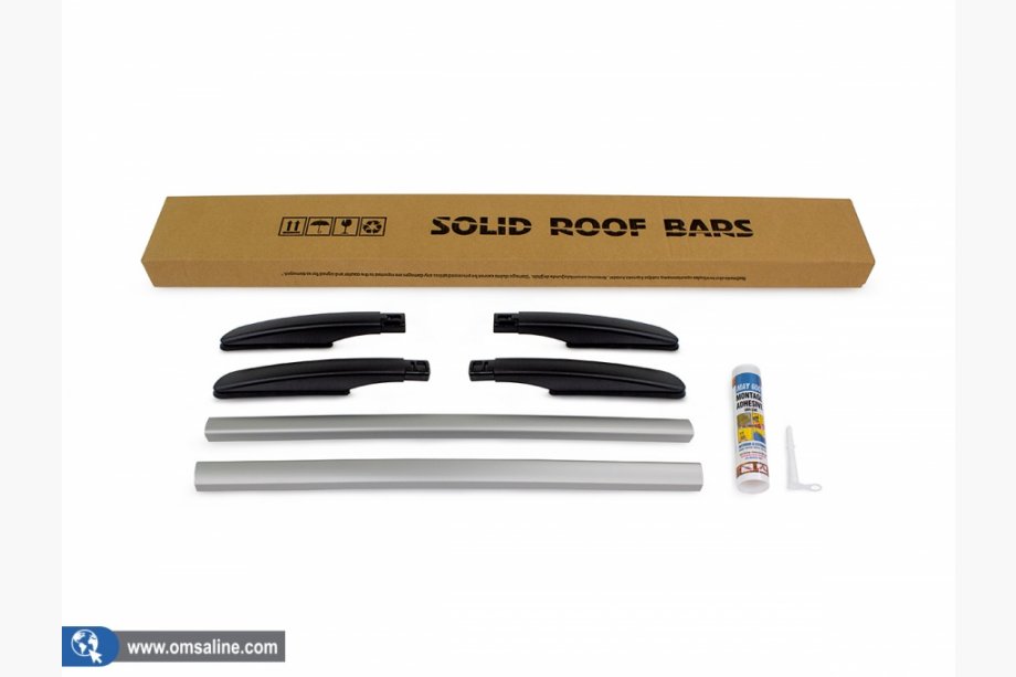 Toyota Auris 2012-2018 Roof Rails OmsaLine Solid (2 pcs, grey) Photo 2