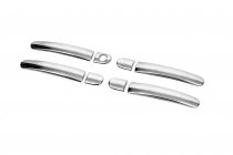 Хромированные плоские накладки на ручки (4 шт.) фото 4