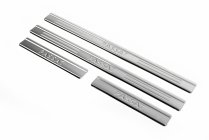 Накладки на пороги OmsaLine тип 2 (4 шт, нержавейка) фото 3