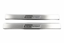 Накладки на пороги WhiteNight (2 шт, нержавейка) фото 3 Накладки на пороги WhiteNight (2 шт, нержавейка) фото 3
