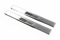 Накладки на пороги WhiteNight (2 шт, нержавейка) фото 4 Накладки на пороги WhiteNight (2 шт, нержавейка) фото 4