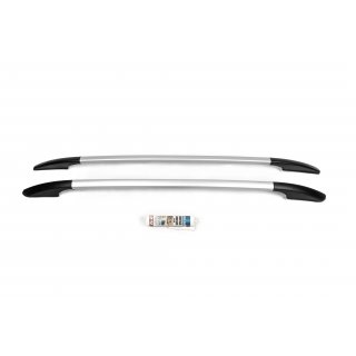 Fiat 500L Roof rails OmsaLine Solid (2 pieces, gray)