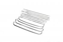 Volkswagen Caddy 2004-2010 рр. Обведення задніх стекол (12 шт, нерж) фото 3