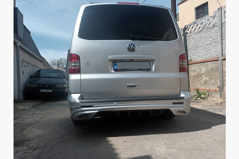 Volkswagen T5 Transporter 2003-2010 рр. Задня нижня накладка Sport 2 (під фарбування) Фото 8
