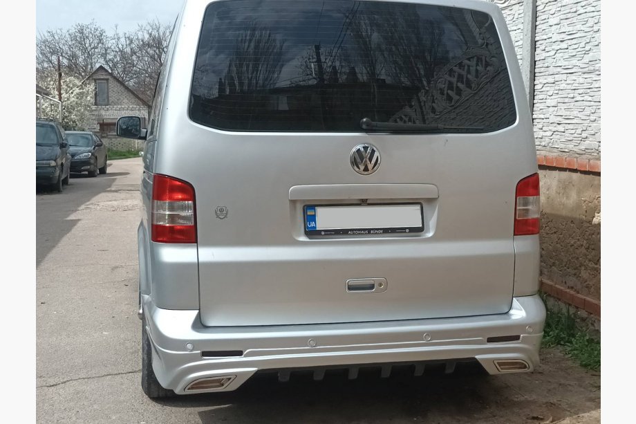 Volkswagen T5 Transporter 2003-2010 рр. Задня нижня накладка Sport 2 (під фарбування) Фото 11