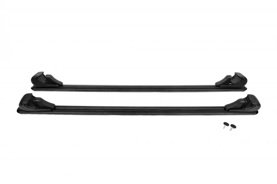 Mercedes GLK class X204 2008–2015 Priečne nosníky na klasické strešné lyžiny, uzamykateľné na kľúč Bold Bar V1 (2 ks) Fotografia 5