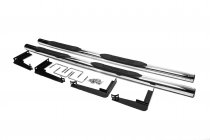 Mitsubishi L200 2015-2024 рр. Бічні труби B124501 76мм (2 шт., нерж) фото 2