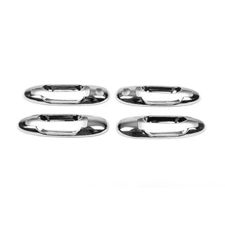 Хромированные Накладки на Ручки (4 шт, Пластик) Toyota Land Cruiser 100 1998-2007 гг. фото 2