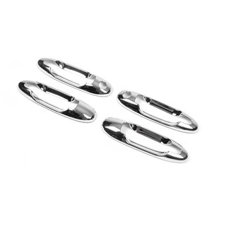 Хромированные Накладки на Ручки (4 шт, Пластик) Toyota Land Cruiser 100 1998-2007 гг. фото 3