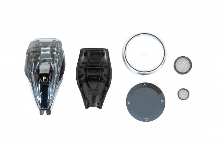 BMW X7 G07 2019- Kit d’éléments en cristal pour intérieur (sélecteur de boîte auto + boutons) Photo 2