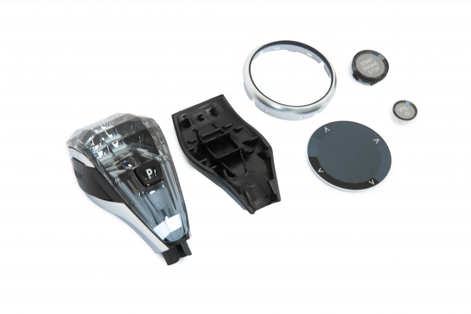 BMW X7 G07 2019- Kit d’éléments en cristal pour intérieur (sélecteur de boîte auto + boutons) Photo 5