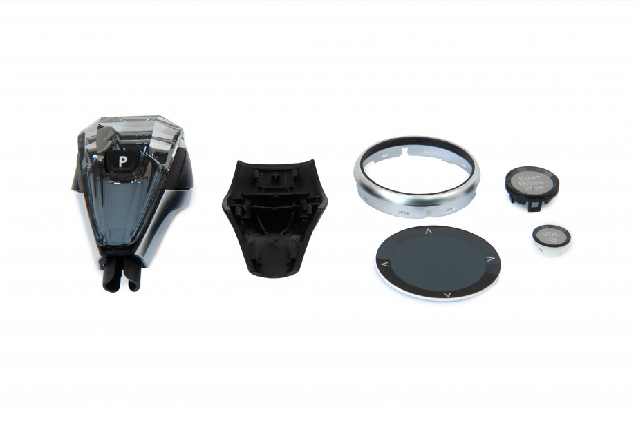 BMW X7 G07 2019- Kit d’éléments en cristal pour intérieur (sélecteur de boîte auto + boutons) Photo 6