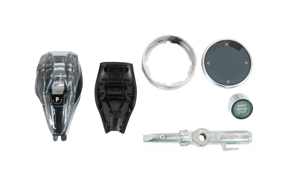 BMW 3-serien F30/F31 2012–2019 Set med kristalinslag för interiören (automatväxelväljare + knappar) Foto 8