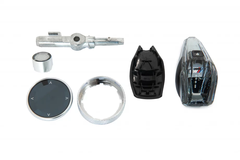 BMW 3-serien F30/F31 2012–2019 Set med kristalinslag för interiören (automatväxelväljare + knappar) Foto 9