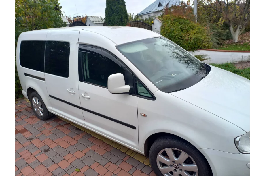 Volkswagen Caddy 2004-2010 гг. Ветровики на окна (2 шт., Sunplex Sport) Фото 8