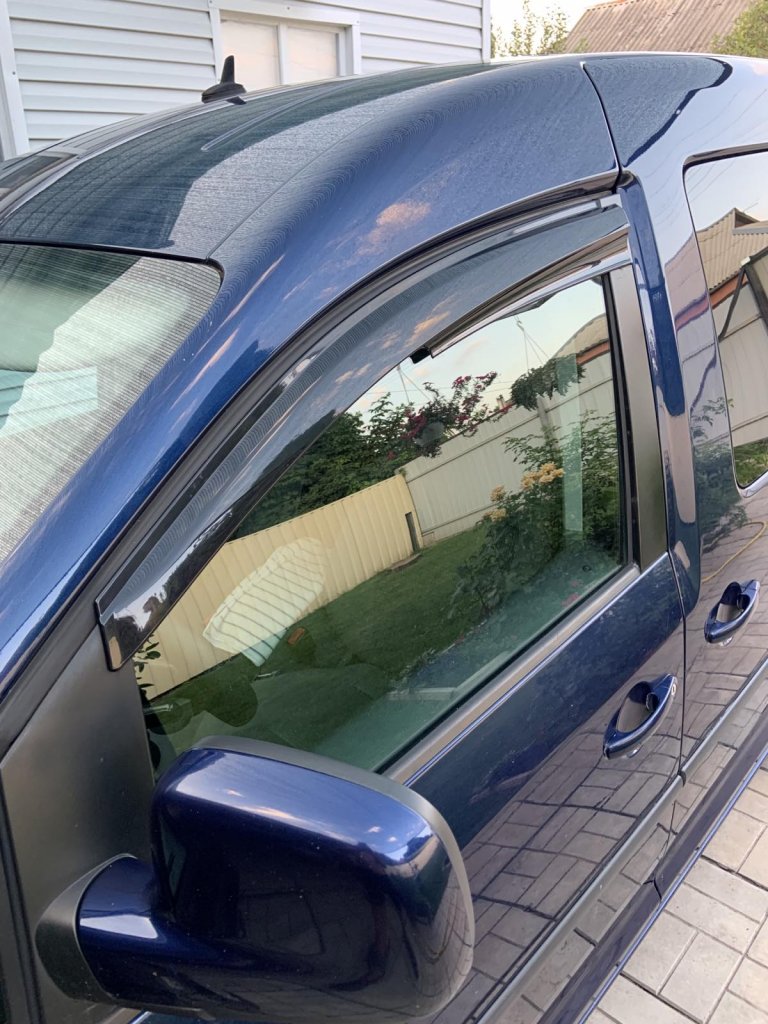 Вітровики (2 шт., Sunplex Sport) для Volkswagen Caddy 2015-2020 рр - фото 3