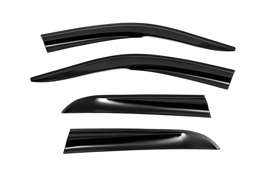 Fiat Albea 2002-2012 рр. Вітровики (4 шт., Sunplex Sport) Image