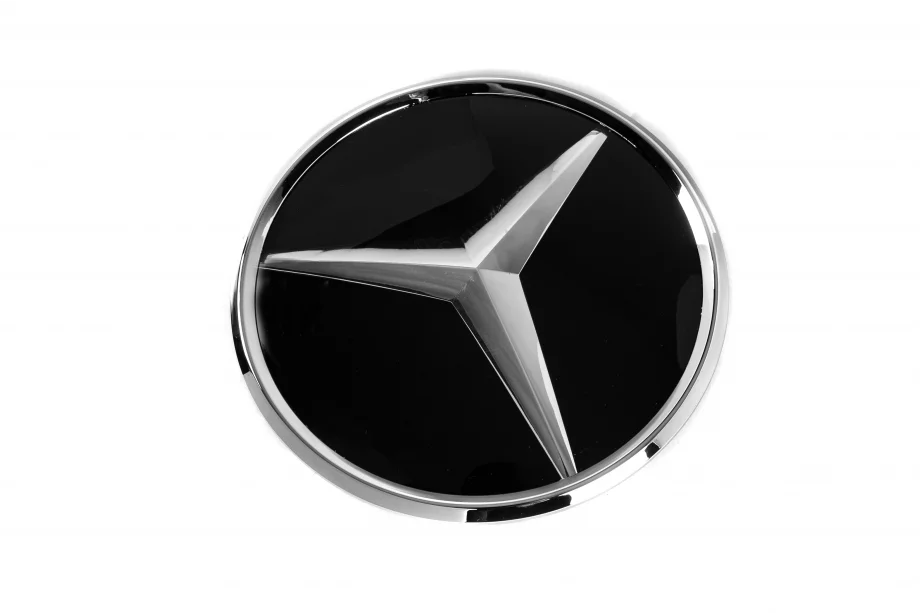 Mercedes GLC X253 2015–2022 Voorembleem onder glas, chroomrand A0008880111 Foto 2