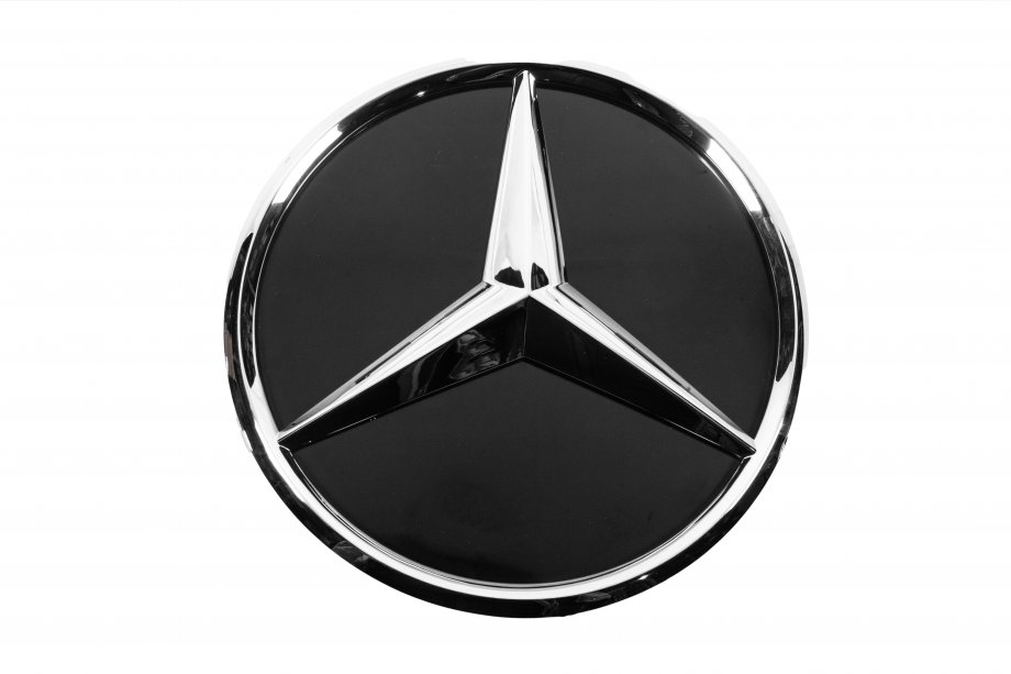 Mercedes GLE kupé C292 2015–2019 Predný emblém s 3D hviezdou, chrómový rámik A0008880111 Fotografia 1