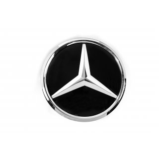 Mercedes E-сlass W213 2016 - рр. Передняя эмблема под стеклом, хром окантовка a0008881000