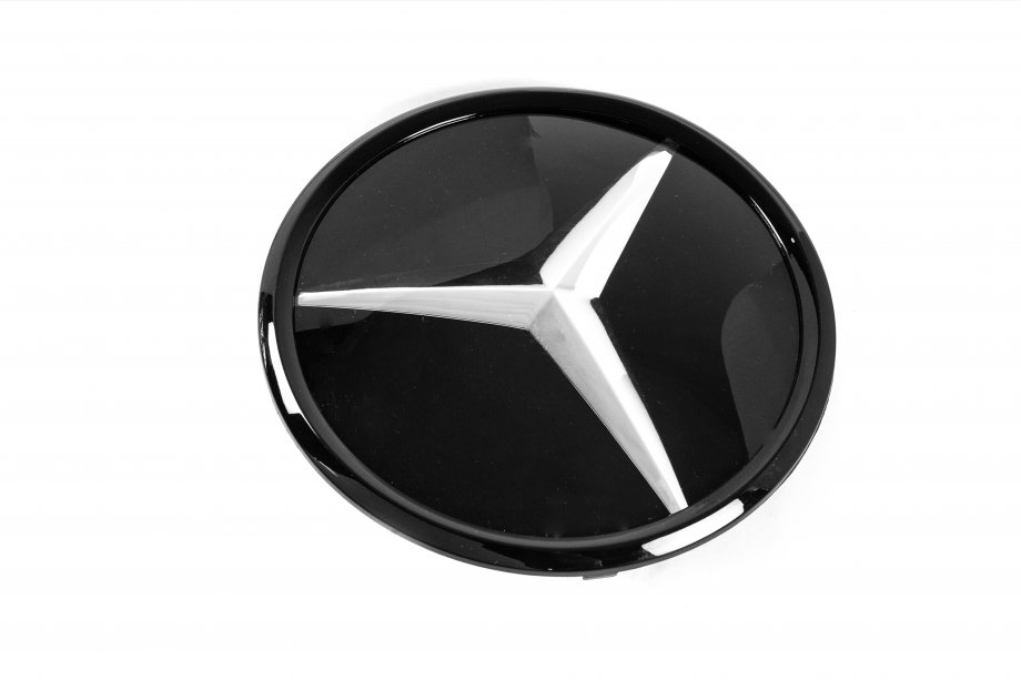 Mercedes E-klasse W213 2016–2023 Frontemblem under glas, sort kant a0008881000 Foto 2