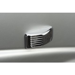 Peugeot 307 Решетка на повторитель `Прямоугольник` (2 шт, ABS) фото 4