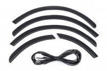 Fiat Doblo I 2005-2010 рр. Накладки на арки (4 шт, чорні) фото 5