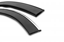 Накладки на арки з хром смужкою (6 шт, чорні) фото 5