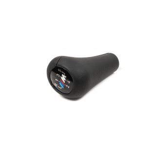 BMW E34 Gear knob V1-5st (leatherette, black smooth)