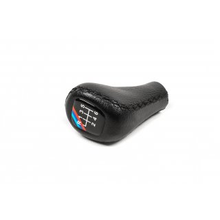BMW E36 Gear knob V3-6st (leatherette, black smooth)