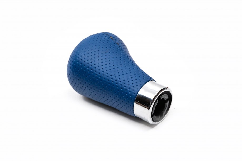 BMW 3 Series E36 1990-2000 Gear Shift Knob OEM (leatherette, dark blue perforated) Photo 2