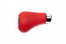 Ручка КПП OEM (кожзам, красная гладкая) фото 3 Ручка КПП OEM (кожзам, красная гладкая) фото 3