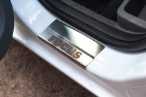 Накладки на пороги из нержавейки (Carmos, 4 шт.) фото 3