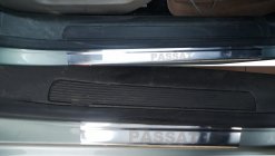 Накладки на пороги Carmos V2 (4 шт, нержавейка) фото 3