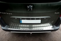 Накладка на задний бампер Carmos V1 нержавейка фото 3