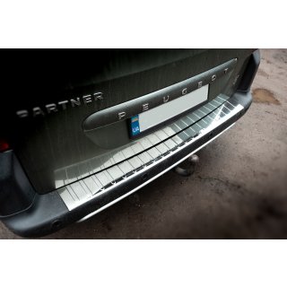 Citroen Berlingo 2008-2018 Накладки на задний бампер Carmos V1