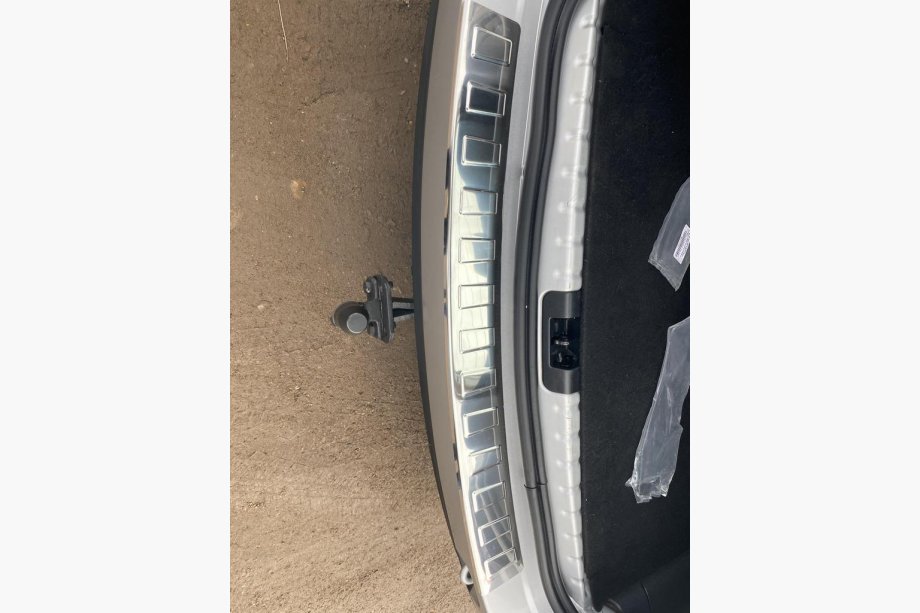 Renault Duster 2008–2017 Rear bumper protector Carmos V1 with lip (stainless steel) Photo 3