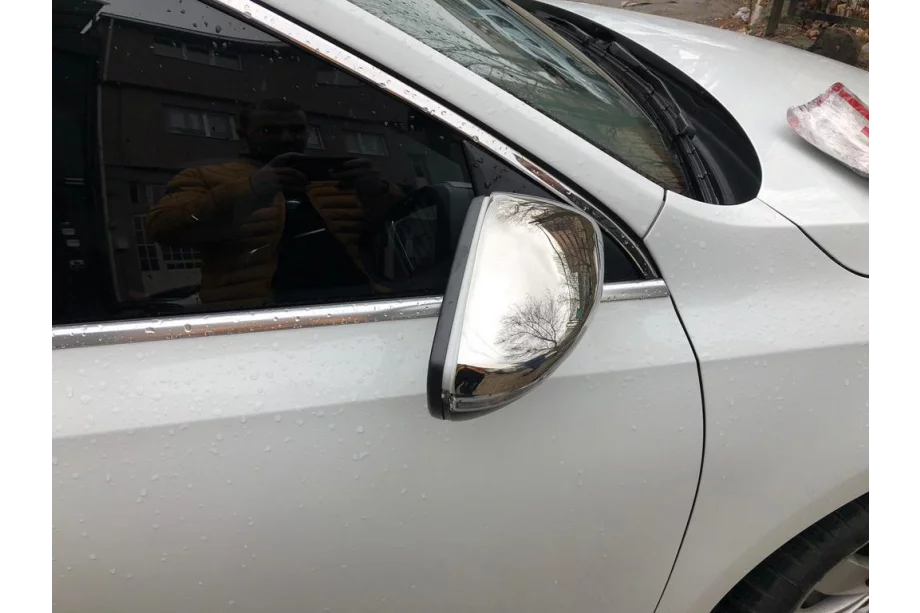 Volkswagen Scirocco 2008-2017 Nakładki na Lusterka (2 szt., Stal Nierdzewna) Zdjęcia 2