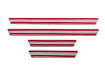 Накладки на пороги Carmos V1 (4 шт, нержавейка) фото 3