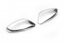 Накладки на зеркала с вырезом под поворотник (2 шт., нержавейка) фото 4