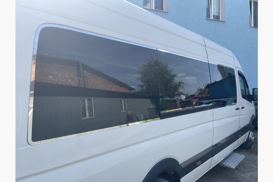 Mercedes Sprinter W906 2006-2018 рр. Повна окантовка стекол Long / ExraLong (нерж.) Фото 5