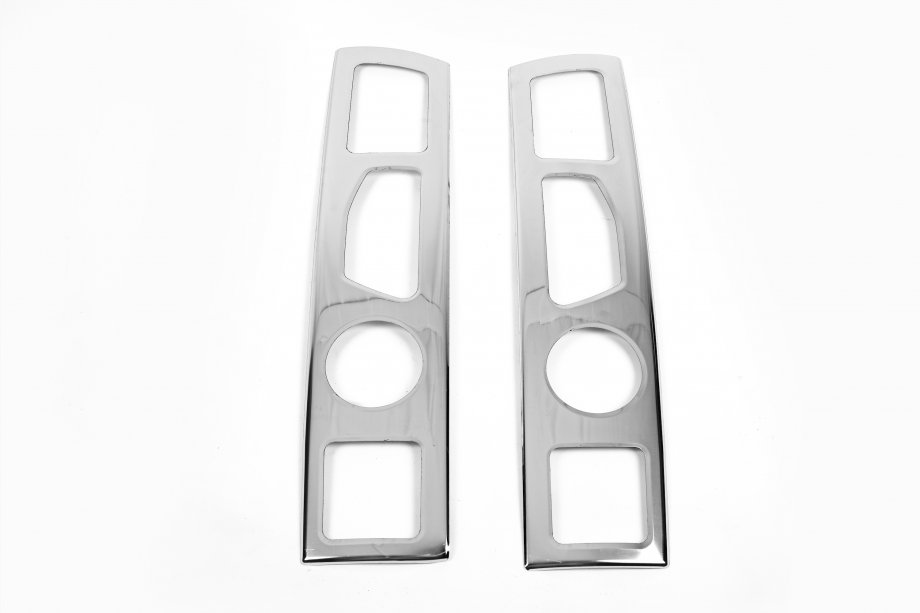 Citroen Jumper 2007-2025 Chrome Tail Light Covers Straight (2 pcs, Stainless Steel) Photo 3