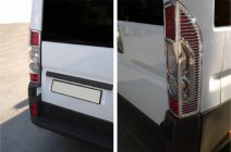 Хромированные Накладки на Задние Фонари с Изгибом (2 шт, Пластик) фото 4