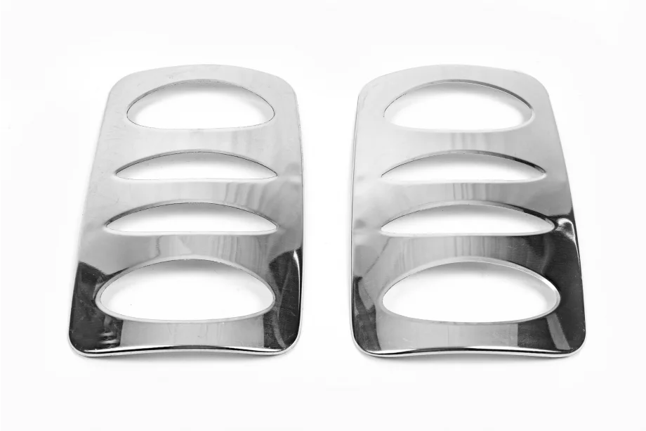 Volkswagen Caddy 2010-2015 Coperture Cromate Fanali Posteriori V2 (2 pz, Acciaio Inox) Foto 4