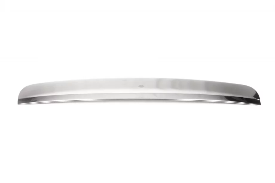 Nissan Qashqai 2007-2010 гг. Накладка на крышку багажника над номером (нерж. сталь) С кнопкой, Carmos - Турецкая сталь Фото 3