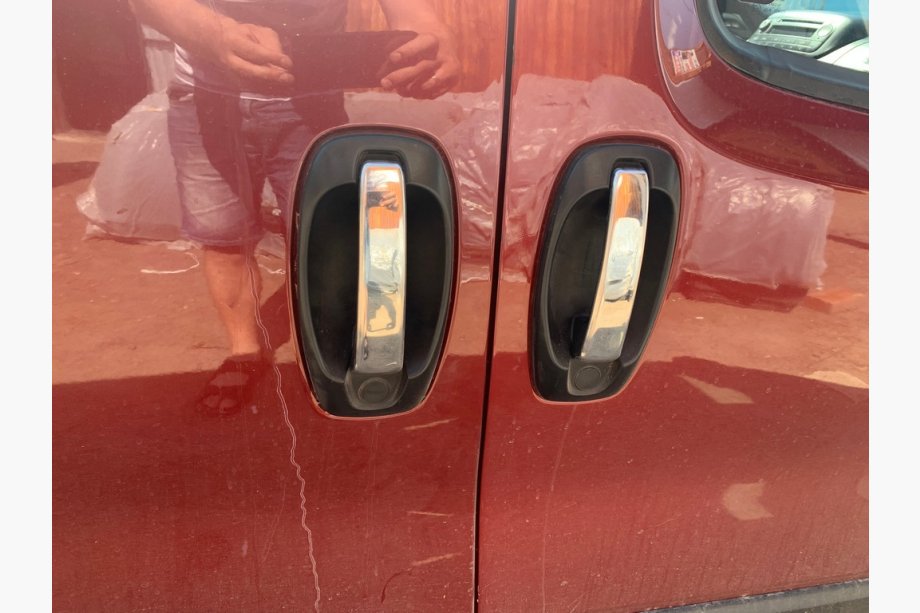 Poignées chromées en acier pour Fiat Doblo 2010↗ (4 pcs) Image