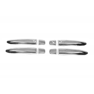 Хромированные Накладки на Ручки (4 шт., Нержавейка) Nissan X-trail T32/Rogue 2014-2021 гг. фото 2